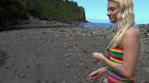 Riley is happy to see a real rainforest!